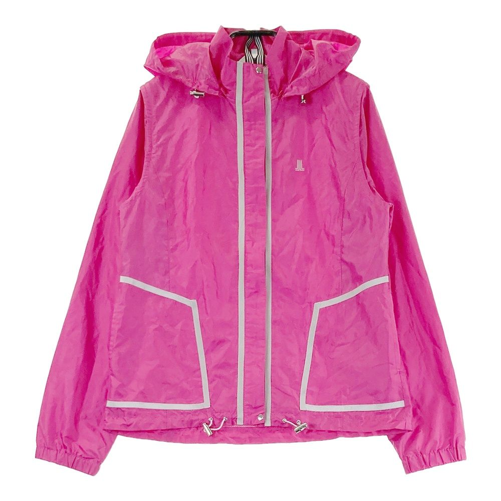 LANVIN SPORT ゴルフ　レディース　ナイロンジャケット 裏メッシュ38 サイズ：38 LANVIN SPORT ランバン スポール 4WAY 裏メッシュ ジップ