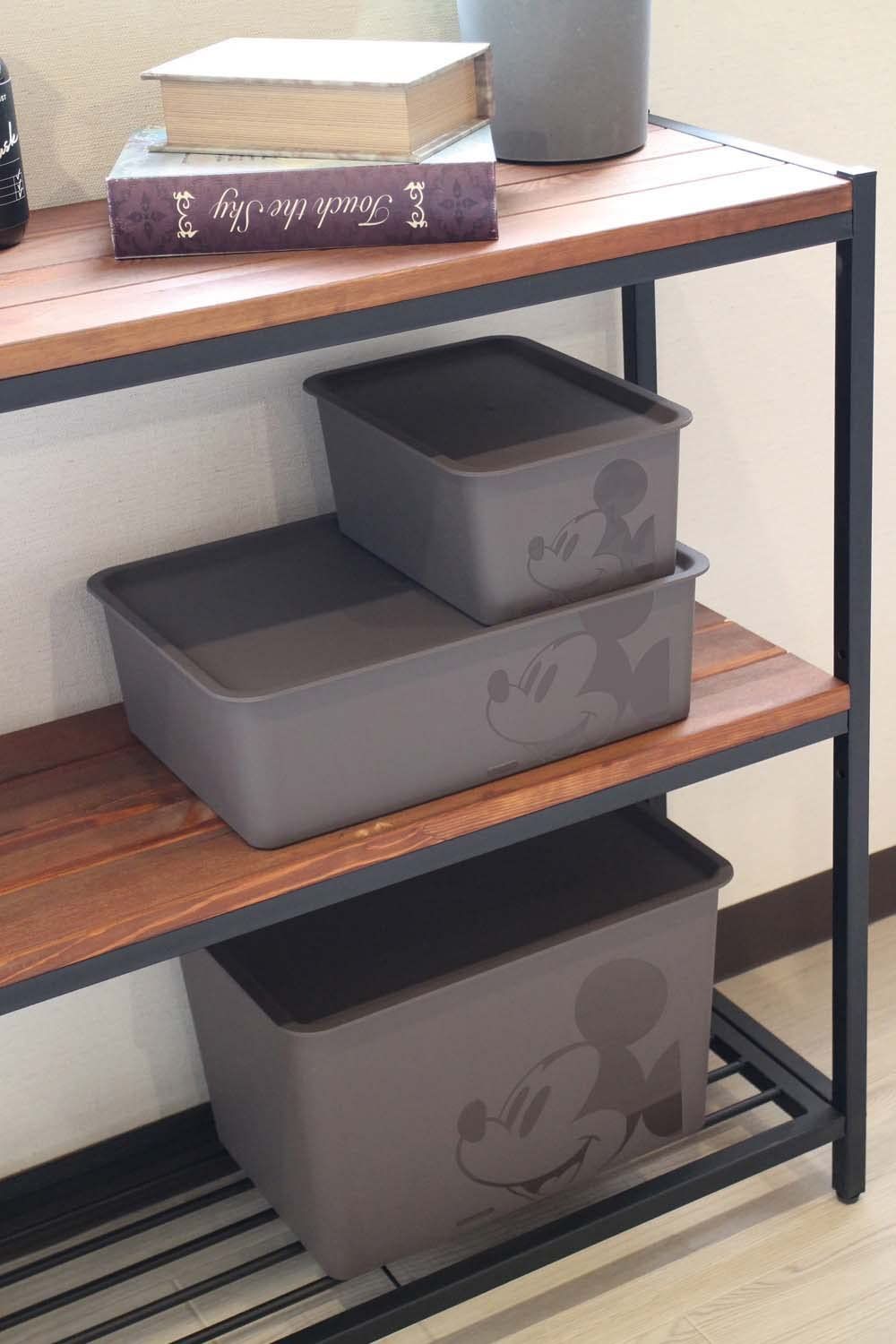 新着商品】ブラウン ラージ 収納ボックス 蓋付き 38×27×23.5cm