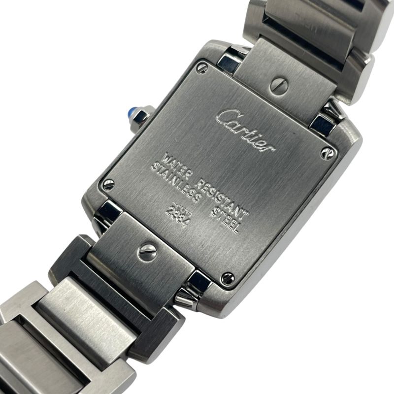 カルティエ Cartier タンクフランセーズSM W51008Q3 ホワイト SS レディース 腕時計