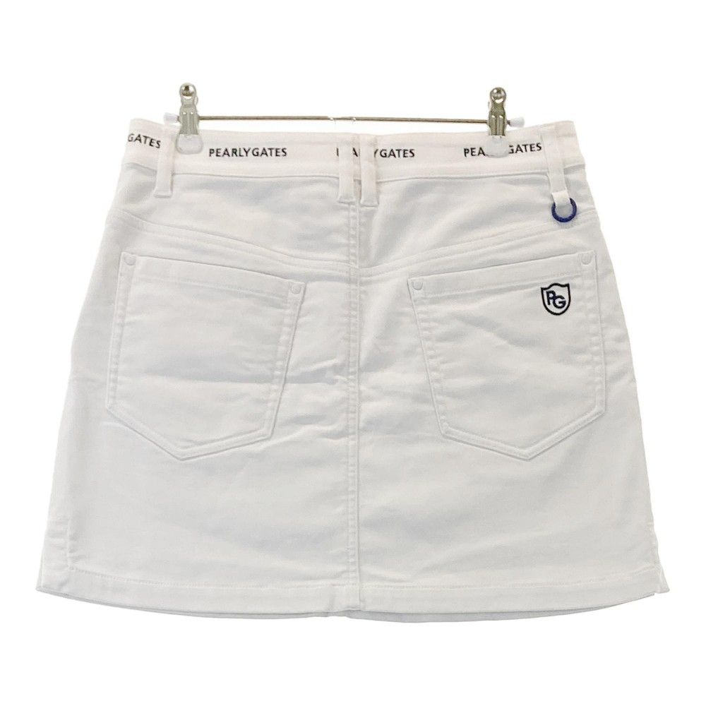 サイズ：1 PEARLY GATES パーリーゲイツ ストレッチスカート ロゴ刺繍