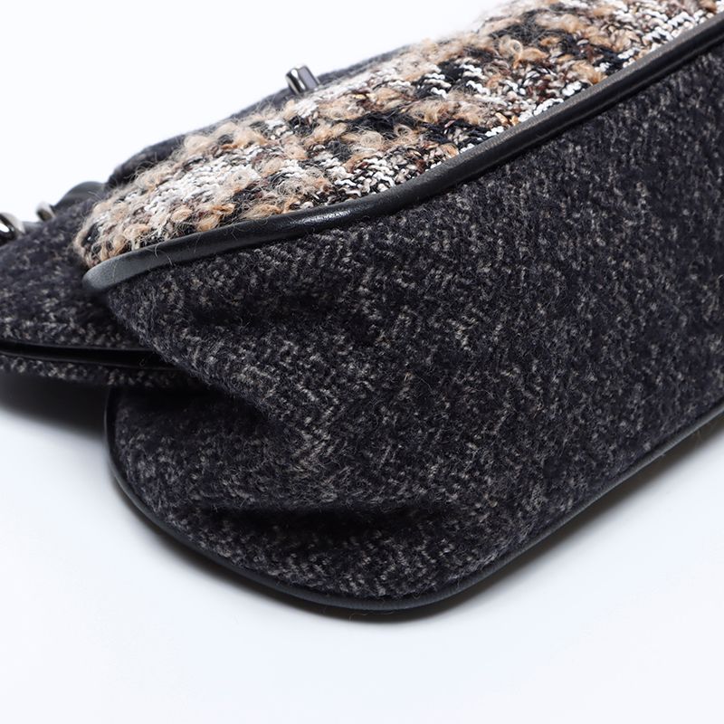 シャネル CHANEL 6番台 ツイード チェーン ショルダーバッグ
