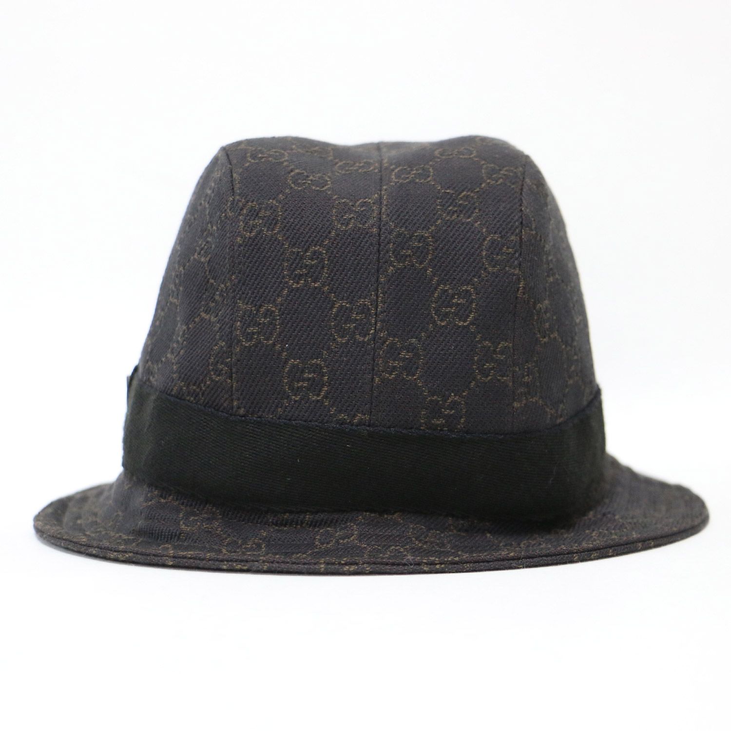 GUCCI グッチ ハット ブラウン サイズ:L / GG柄 キャンバス ハット