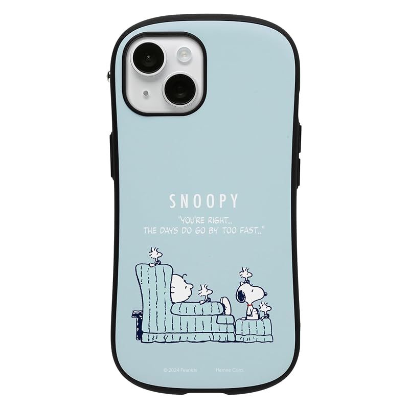 iFace First Class KUSUMI スヌーピー PEANUTS iPhone 15|14|13 ケース MagSafe 対応 MagSynq くすみブルー|ソファ アイフェイス アイフォン iphone15 iphone14 ipho