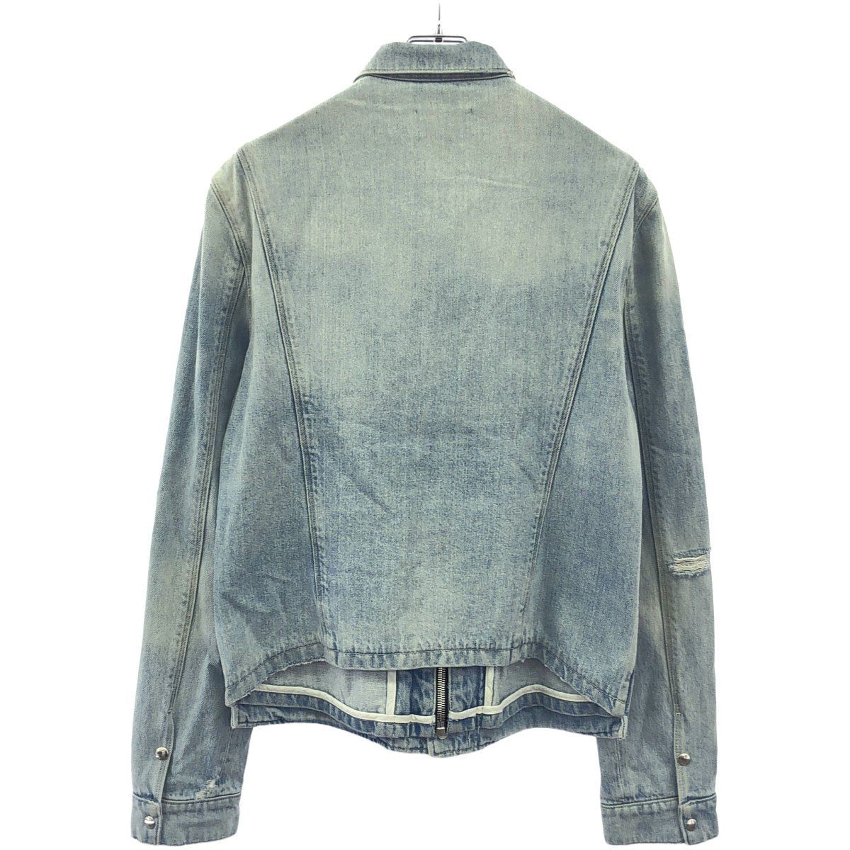 JACKET ジップアップデニムベストジャケット