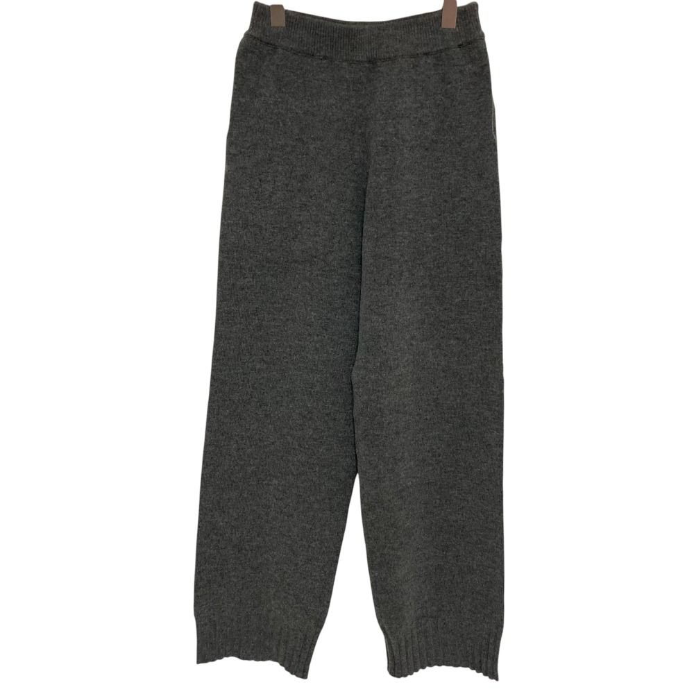 24AW HELIOPOLE エリオポール KNIT PANTS ニットパンツ 24003073066HN サイズ36 グレー レディース 古着