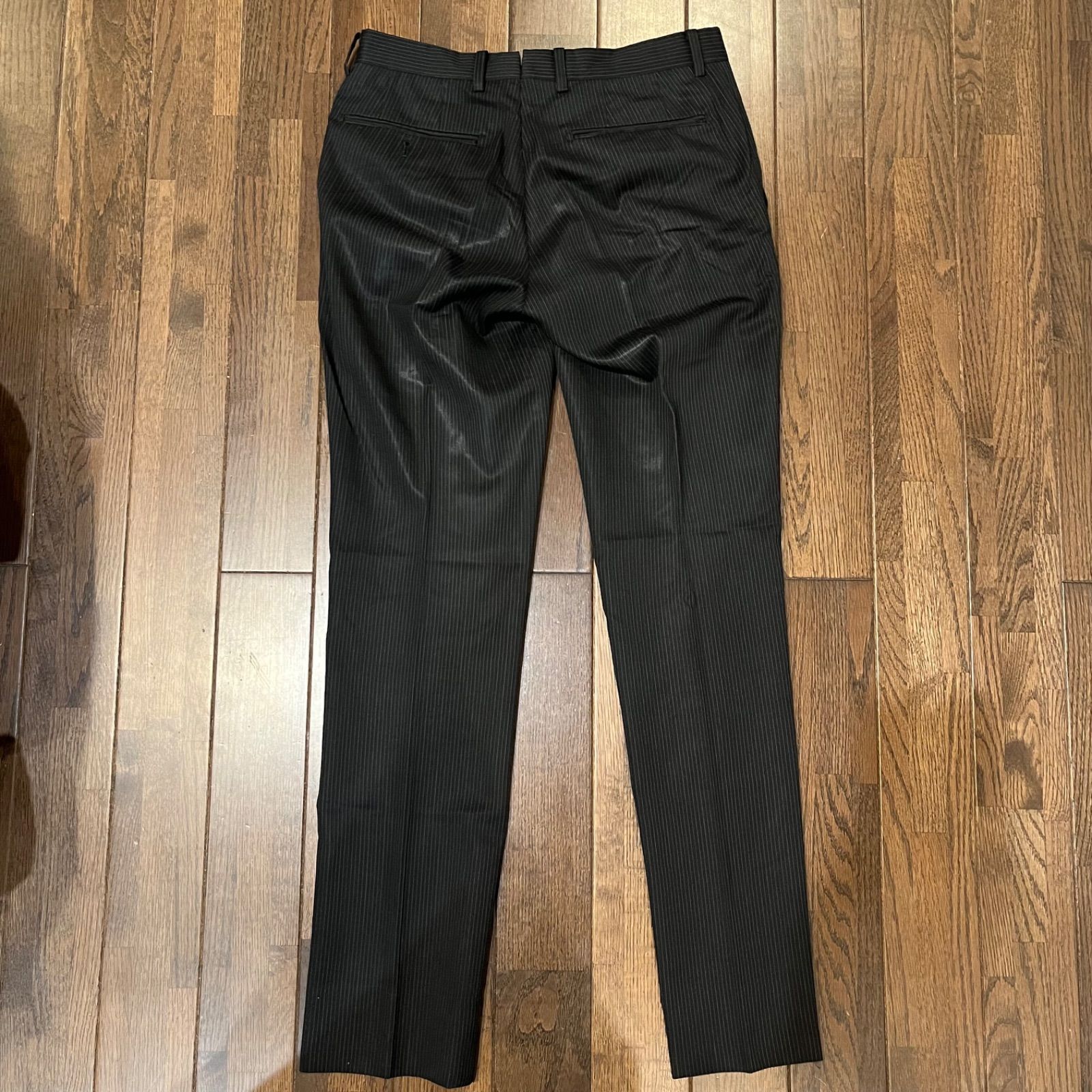 MODA RITORNO スーツ　セットアップ　ブラック　ストライプ　AB5 スタイリッシュスーツ【ウォッシャブル】【Plastics Smart