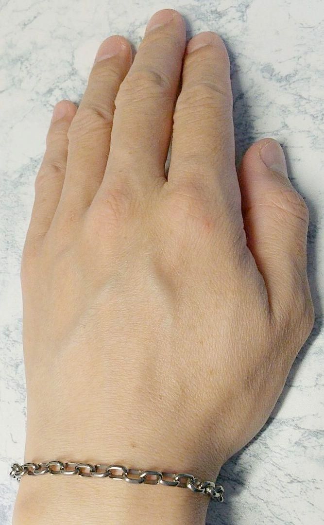 チタンブレスレット 長さ約19cm 幅5mm Titanium bracelet チタンブレスレット 長さ約19cm 幅5mm Titanium bracelet - メルカリ