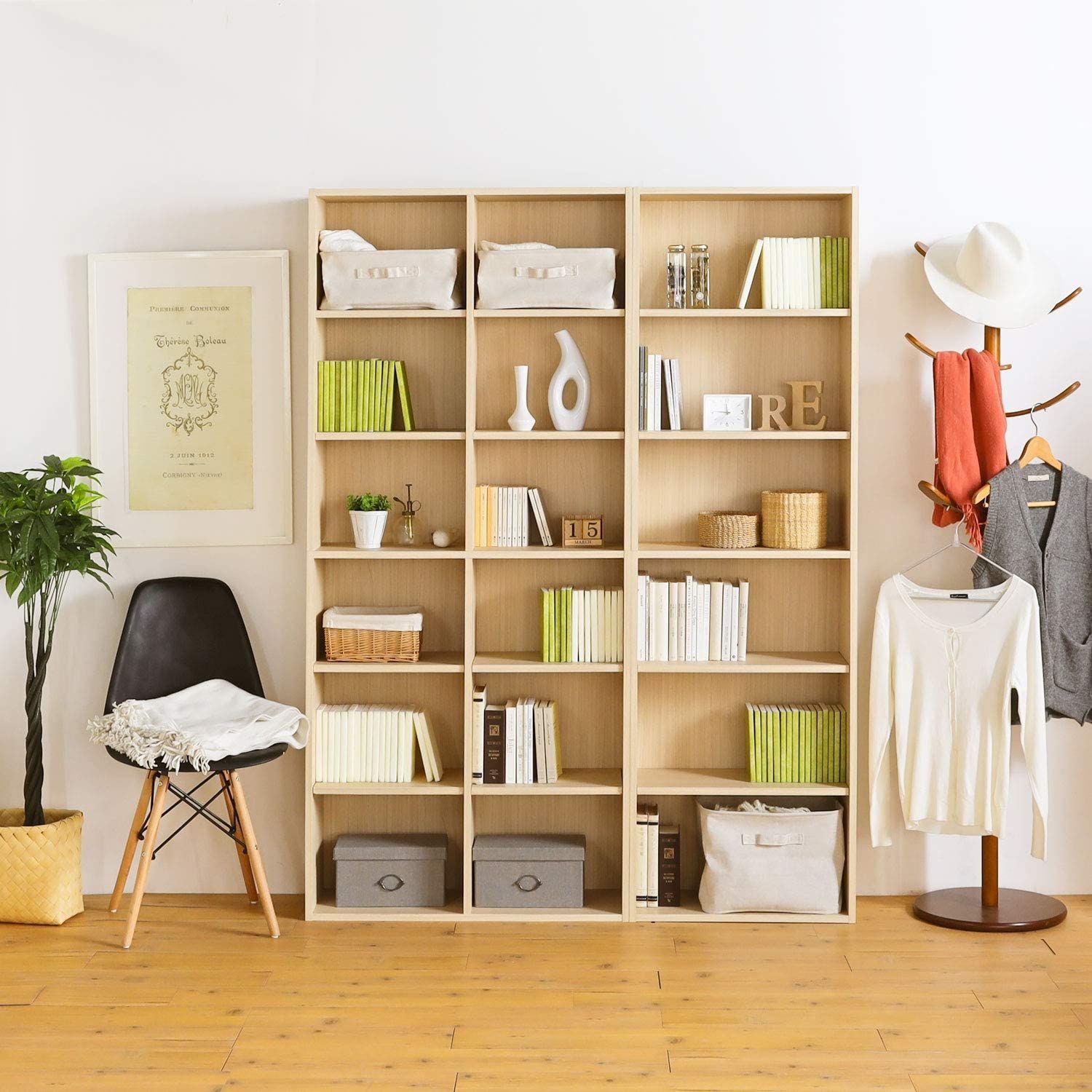 在庫 整理棚 同シリーズで 自由自在 一人暮らしの部屋や狭いスペースにぴったりサイズ 本棚 ナチュラルブラウン木目柄 シェルフ ベーシックデザイン 幅58.1×奥行29.2×高さ179.7cm フリーラック FUL-1860NA 白井産業 フル MARWIL-DEMENAGEMENTS_CH