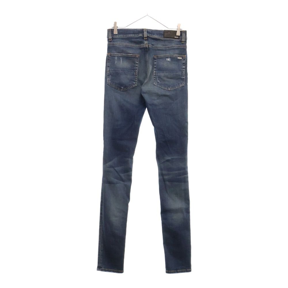AMIRI (アミリ) レザー蛇腹 バイカークラッシュストレッチ