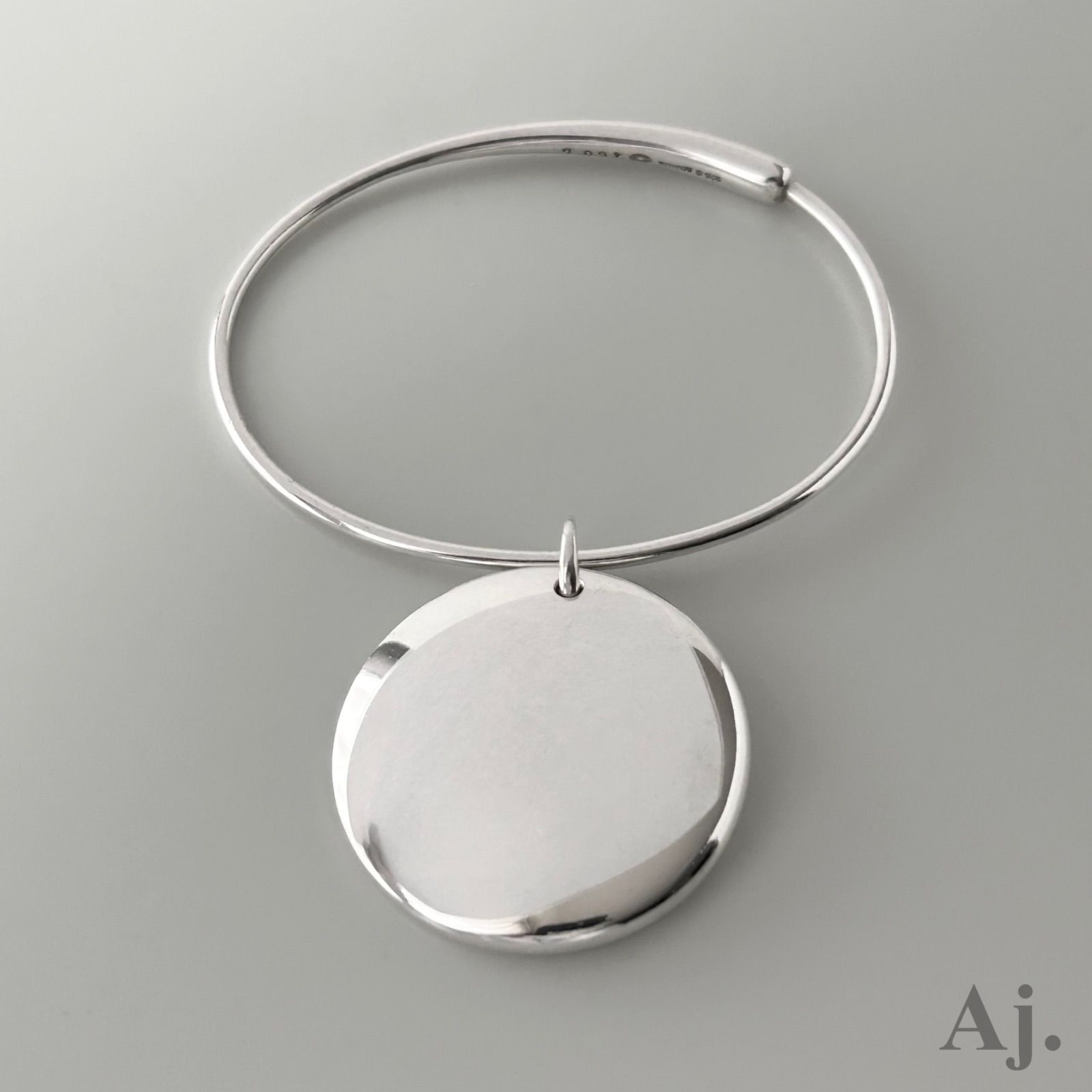 使用感大 ジョージジェンセン バングル ブレスレット 450 ZERO AG925 Georg Jensen