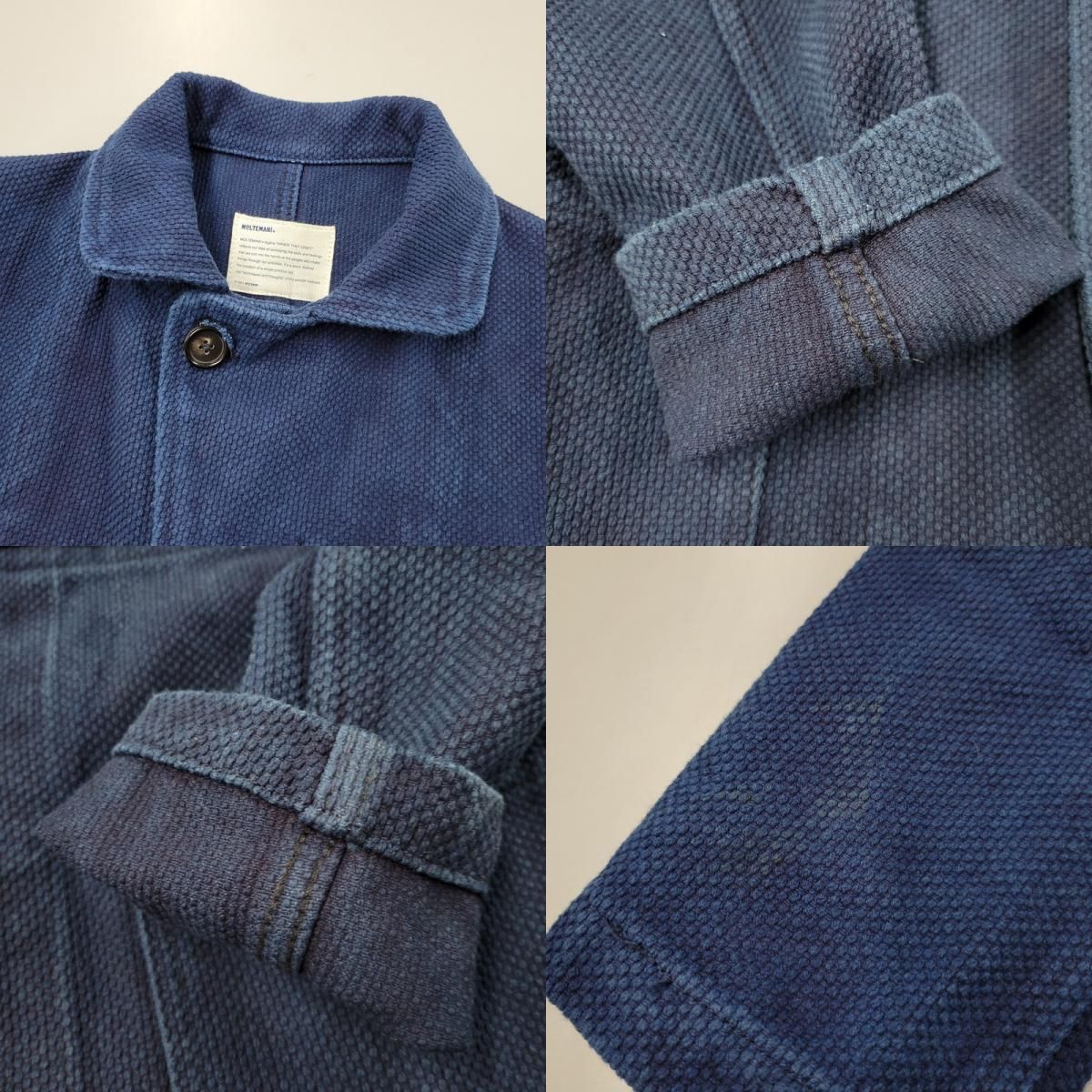 MOLTEMANI モルテマニ 刺し子 インディゴ ワークジャケットXL Limited Edition Col. / Sashiko Indigo Heavy weight Work