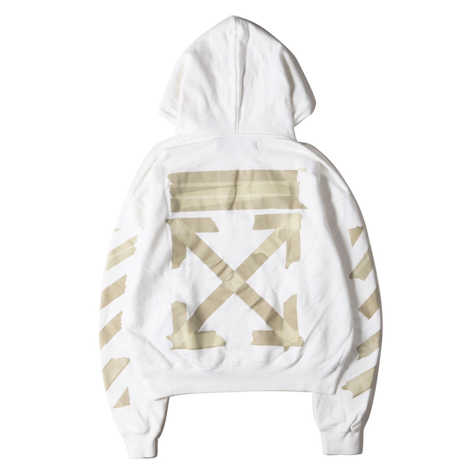 OFF-WHITE オフホワイト パーカー サイズ:M 20SS テープ アロー