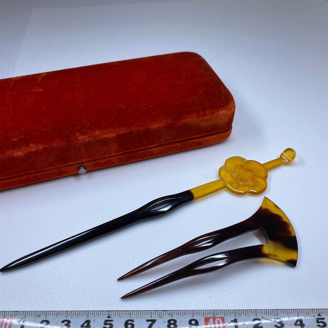 本鼈甲 簪 2点 15g 東な6-0909ア㉖