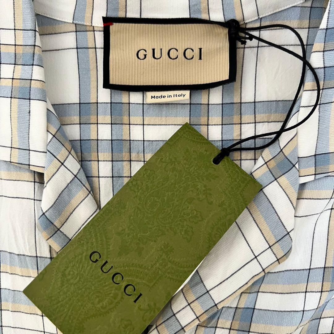 GUCCI】 レーヨン シャツ Mサイズ(メンズ) ※タグ - メルカリ