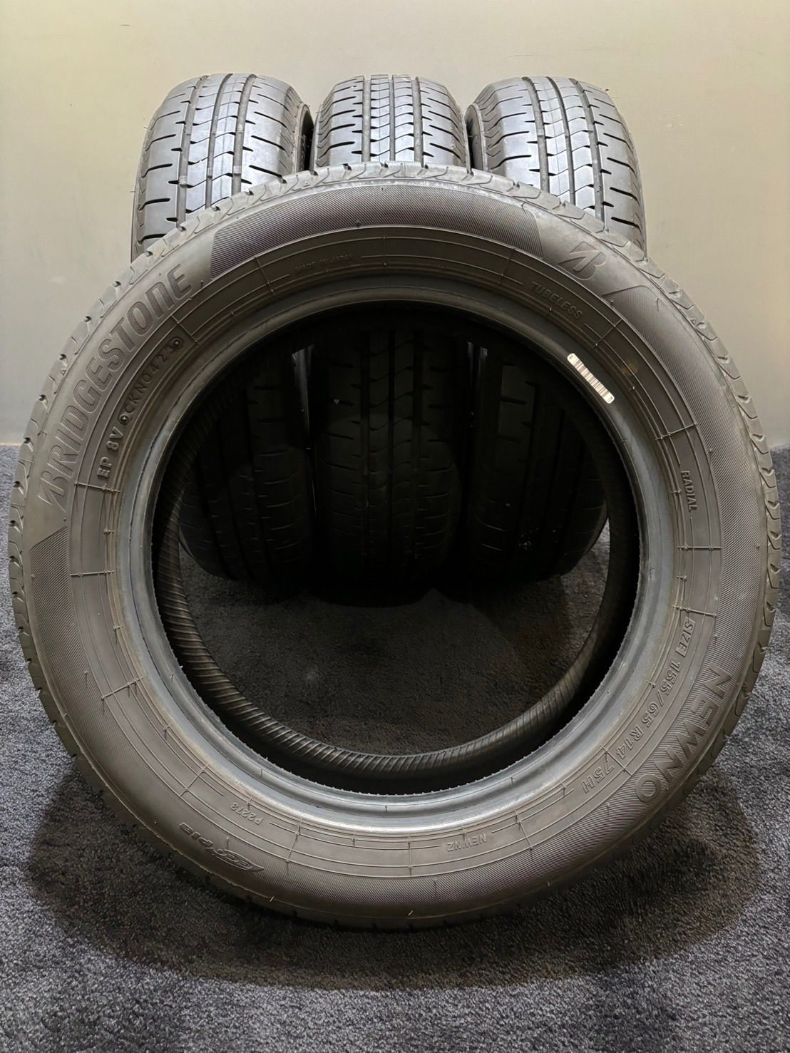 ☆155/65R14 BRIDGESTONE/NEWNO 23年製 夏タイヤ 4本 ブリヂストン N