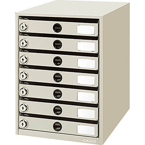 コクヨ レターケース スチール引き出し A4縦 錠付き 7段 LC-K7M