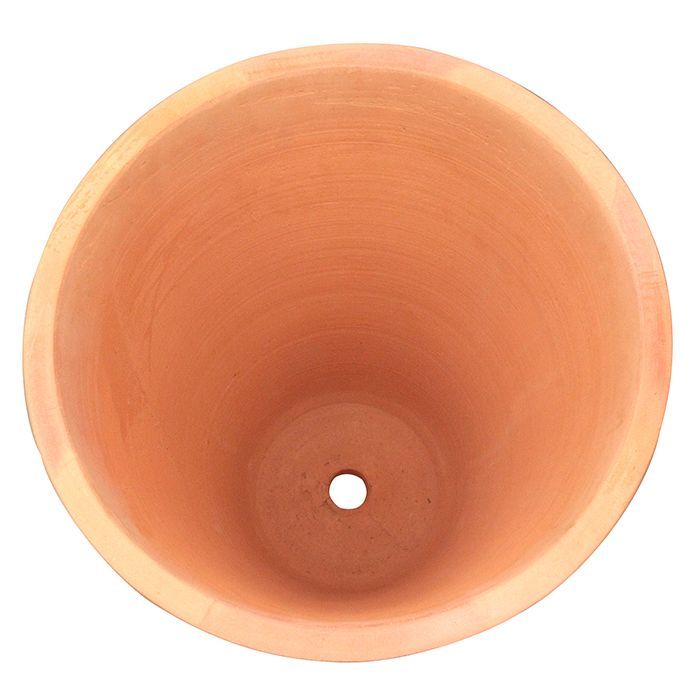 直径38cm シンプル丸深型 素焼き鉢 テラコッタ鉢 大 34リットル おしゃれ 植木鉢 大型 ガーデニング YUZUMIYA_COM