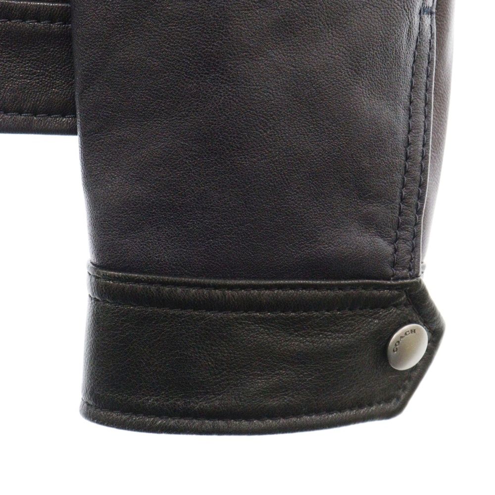 COACH (コーチ) 1941 パネル切り替え シープ カウ レザー ジップアップ