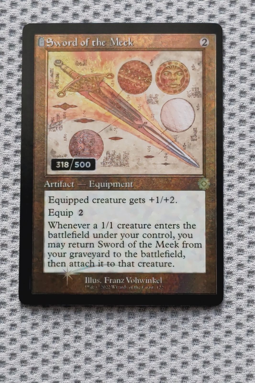 ダブルレインボウ Foil 弱者の剣|Sword of the Meek シリアル入り