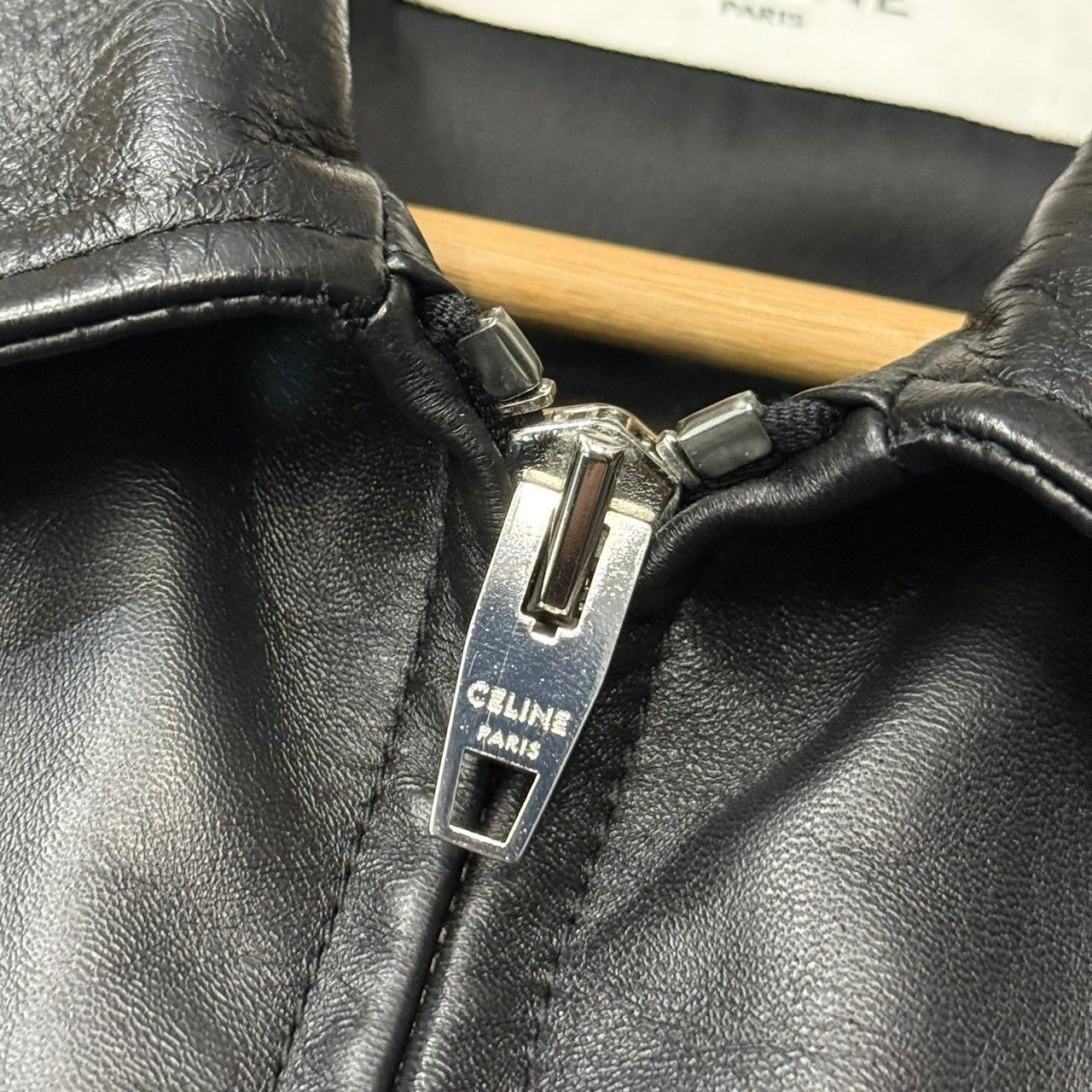 CELINE セリーヌ クラシックアビエーターブルゾン ソフトラムスキン 