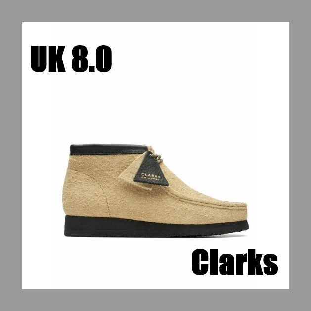41%OFF/新品/UK8.0/Clarks/クラークス/Wallabee Boot Maple/Black