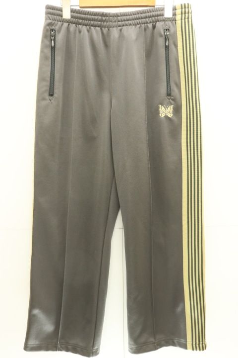 【中古】 Needles メンズジャージパンツ S Track Pant Needles S グレー 灰 刺繍