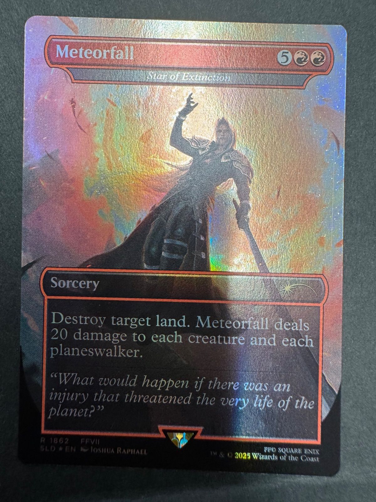 MTG メテオ降臨 絶滅の星 英語 foil ボーダーレス secret lair
