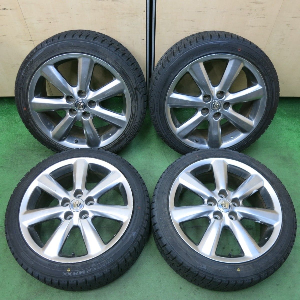 バリ溝！21年！9分☆トヨタ 18 クラウン アスリート 純正 225/45R18