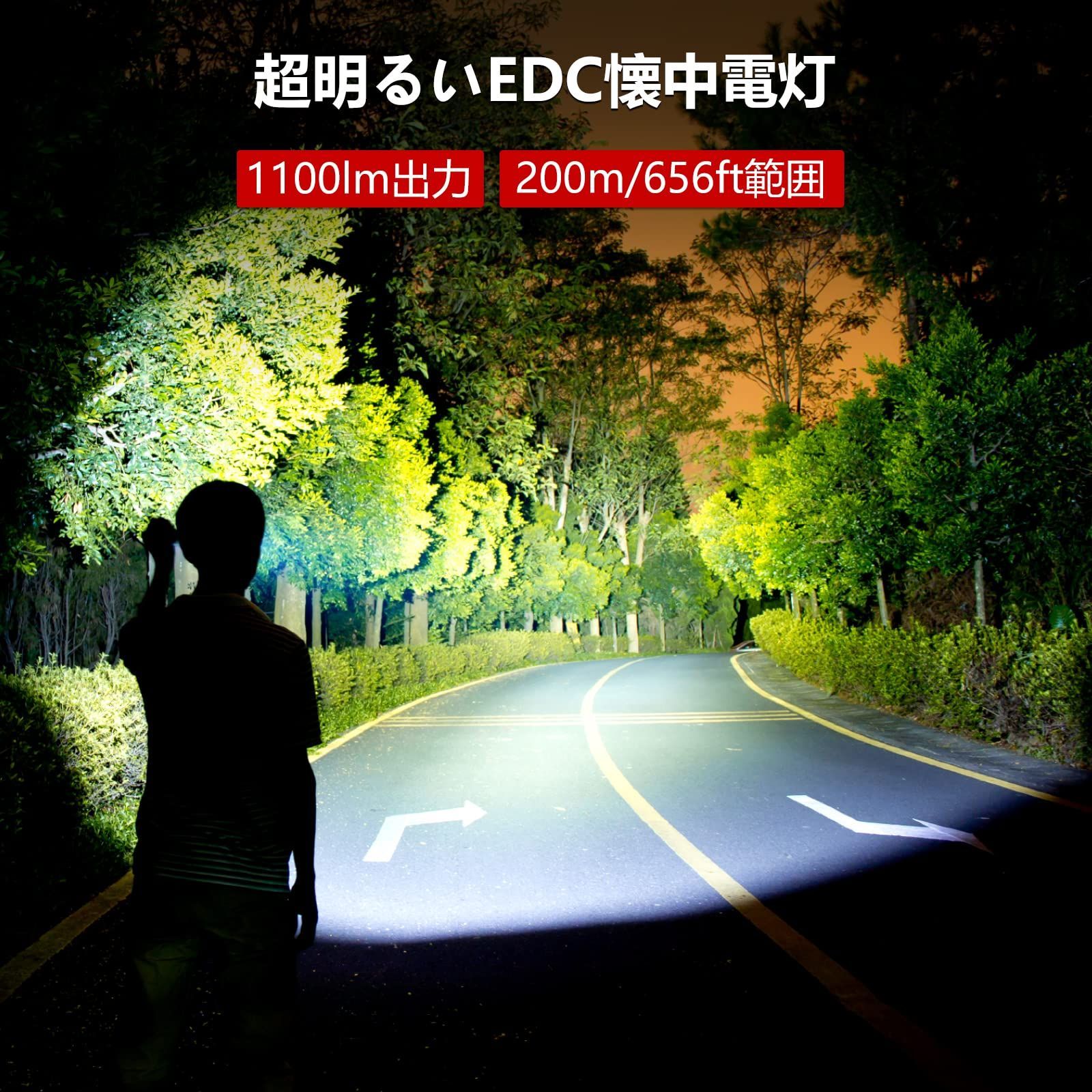 色: EC20】KLARUS EC20 1100ルーメン懐中電灯充電可能、40-