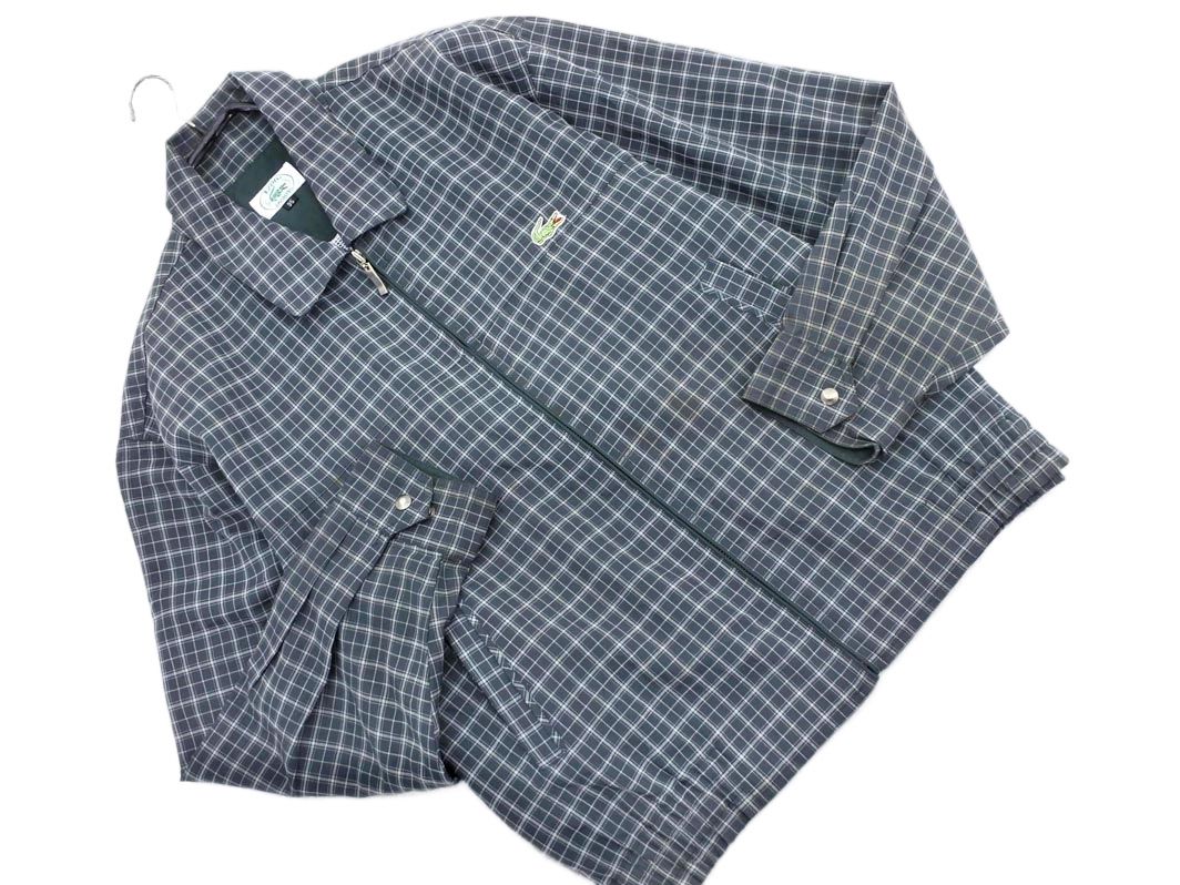 PR IZOD Lacoste チェック柄 ジップアップブルゾン PR様専用 IZOD Lacoste チェック柄 ジップアップブルゾン - メルカリ