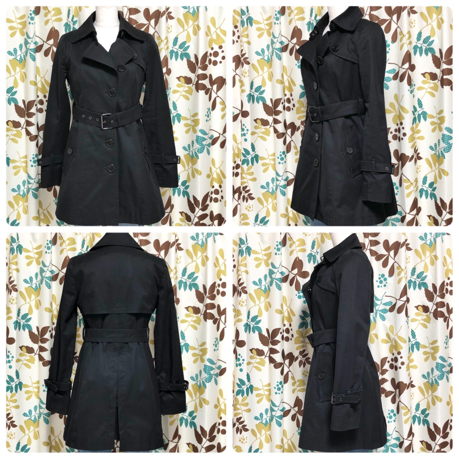 ★極美品★バーバリーブルーレーベル　トレンチコート　ノバチェック　ロング丈 美品 バーバリーブルーレーベル トレンチコート シングル ノバ
