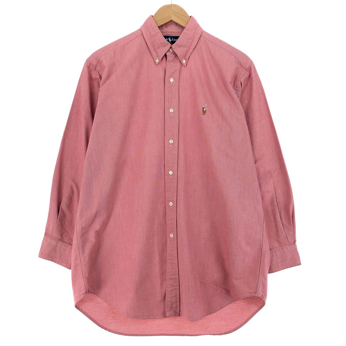 古着 ラルフローレン Ralph Lauren BLAKE 長袖 ボタンダウンシャツ メンズM/eaa460463