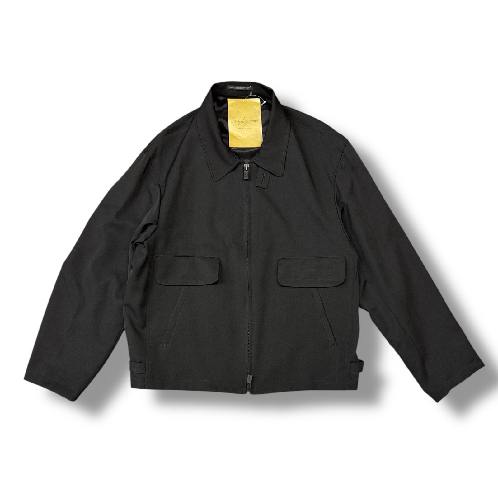 ヨウジヤマモト ウールギャバジンブルゾンテーラードジャケット 24aw 参考上代126500円 未使用品 Yohji Yamamoto 24AW WOOL GABARDINE