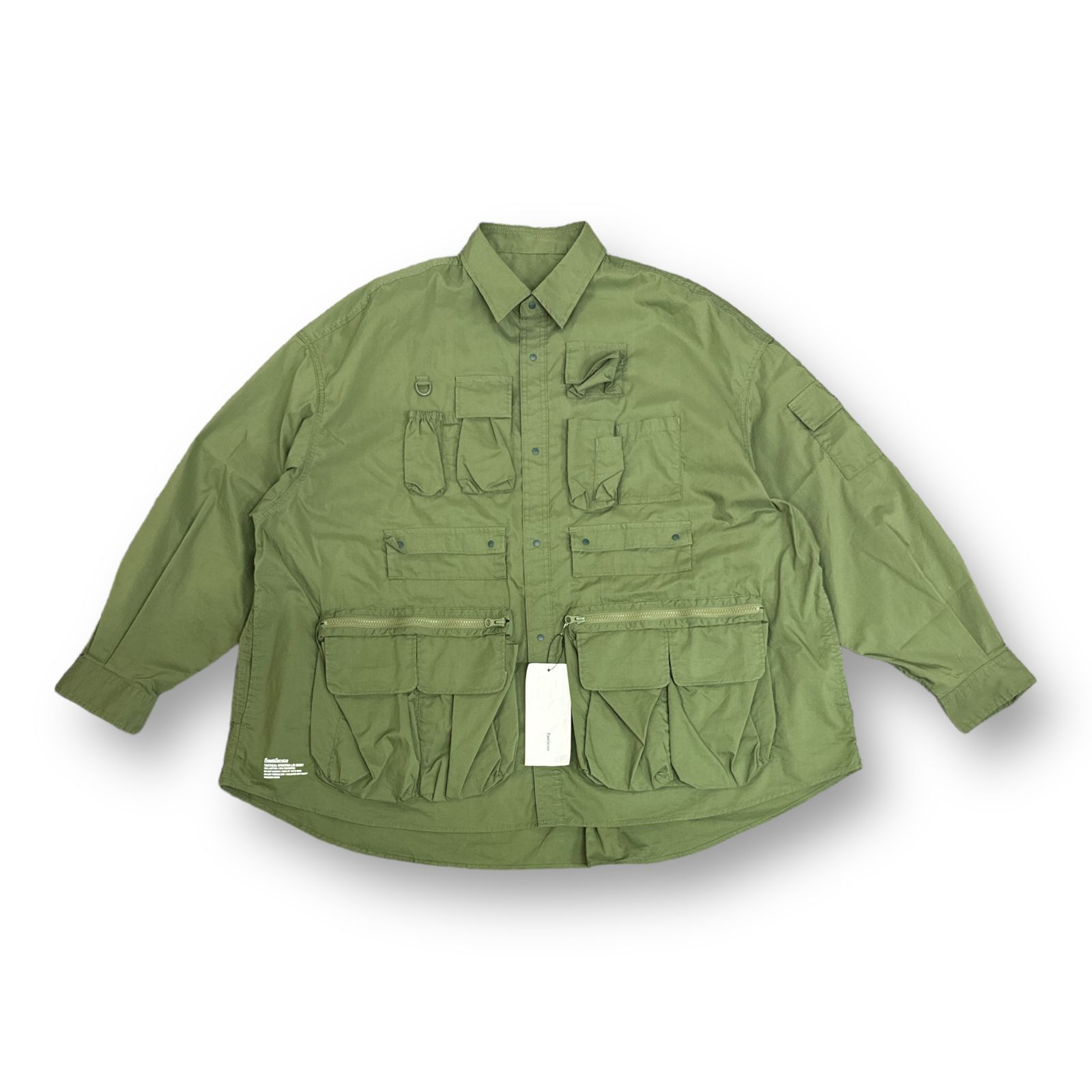 定価30800円 未使用品 FreshService 22SS Tactical Pocket L/S Shirt タクティカル ポケット  ロングスリーブ シャツ フレッシュサービス FSW-22-SH_88 カーキ F 67127A3 - メルカリ