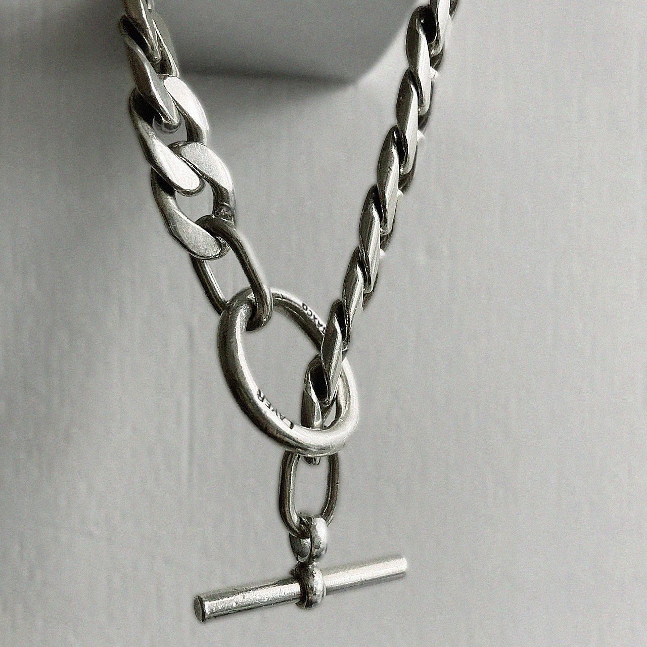 LAVER ラバー 7mm Curb Chain T Bar Bracelet
