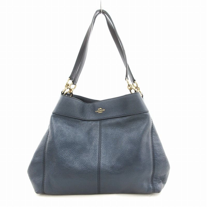 ネイビーとホワイトのハンドバッグ COACH L3J-4430 ネイビーとホワイトのハンドバッグ COACH L3J-4430