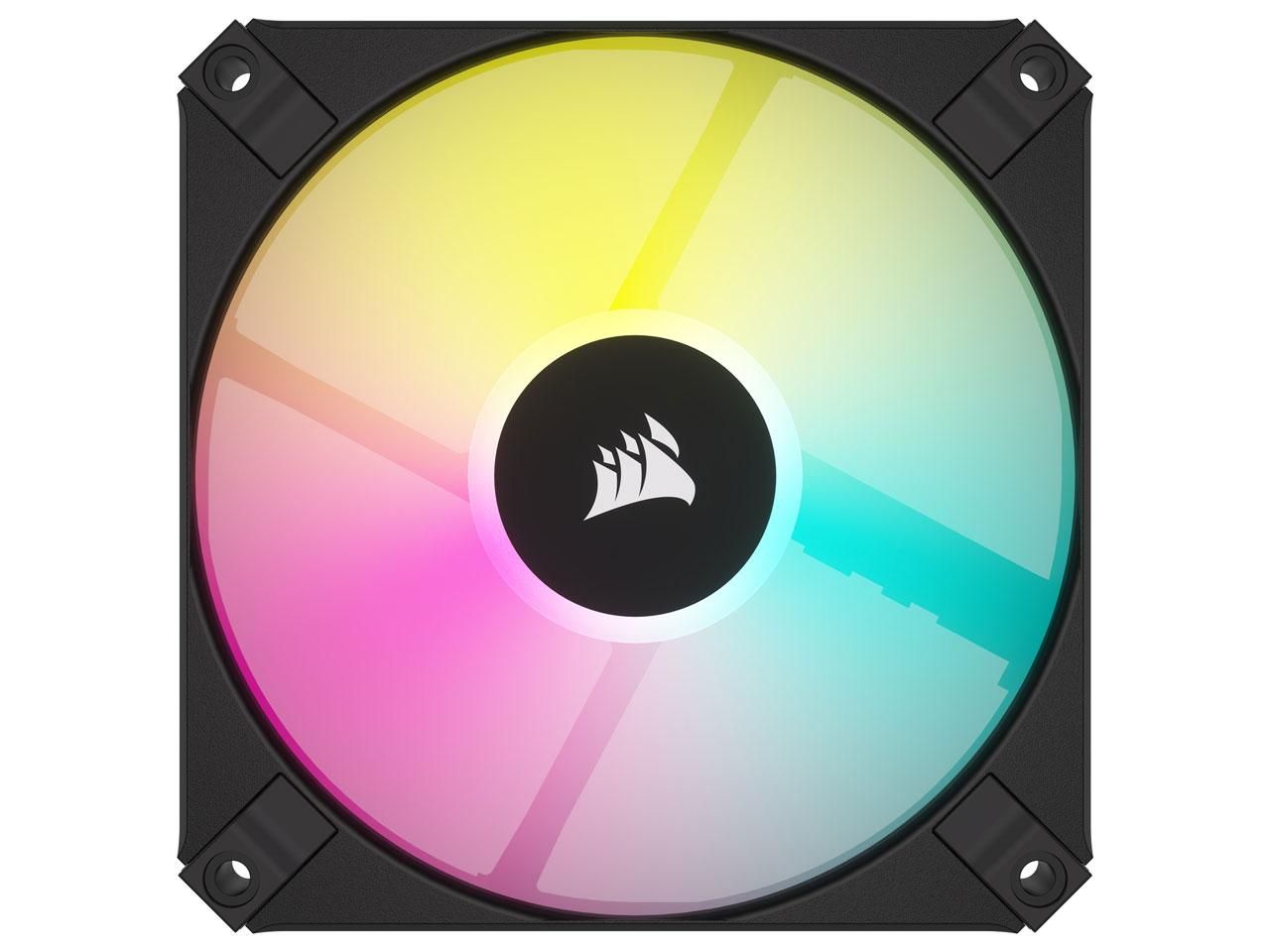 【新品・5営業日で発送】Corsair CORSAIR AF120 RGB SLIM Dual Pack with Lighting Node CORE (CO-9050163-WW)