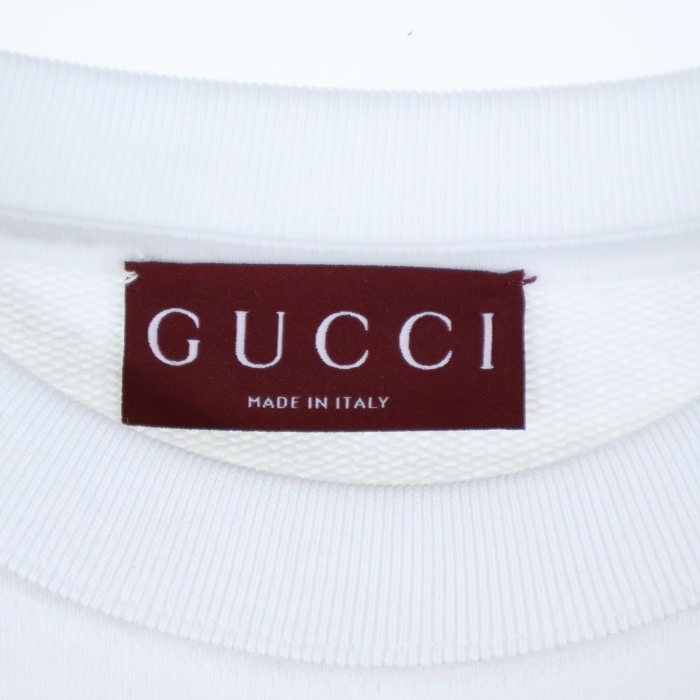 GUCCI (グッチ) インターロッキングG ロゴプリント クルーネック