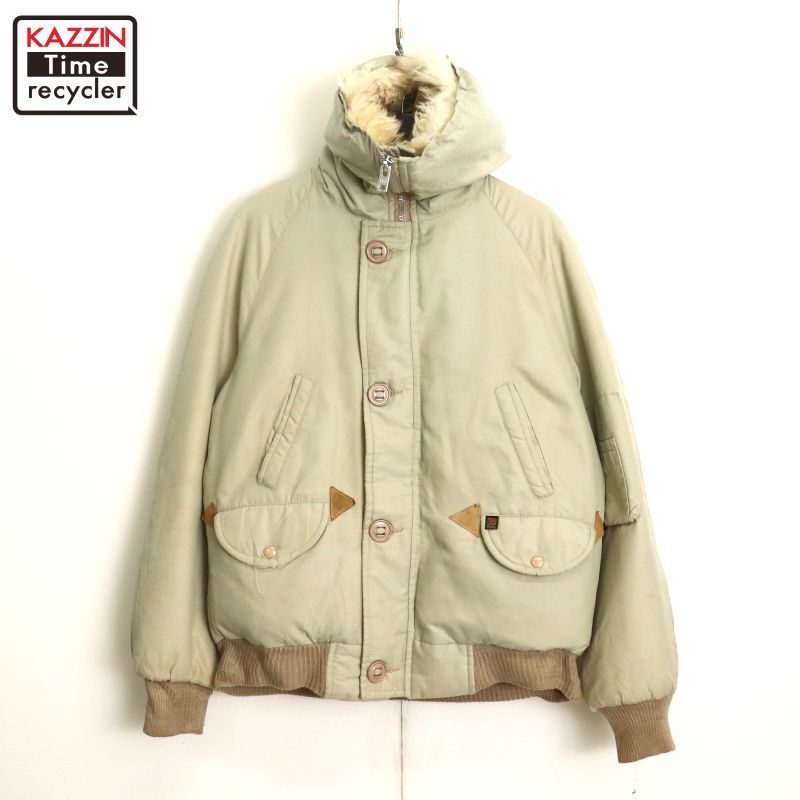 70s vintage N-2B タイプ グースダウン ダウンジャケット メンズ