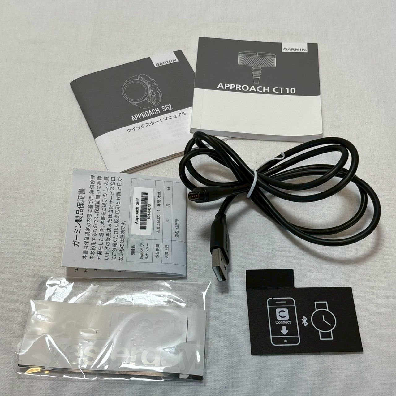 Garmin|Approach|S62|ゴルフGPSウォッチ|CT10付属モデル|No.1278