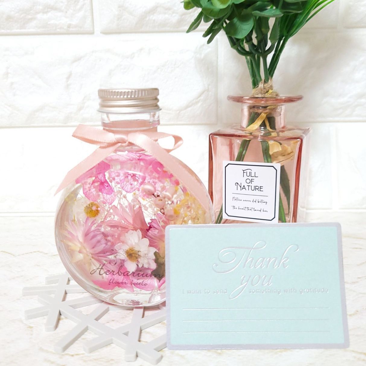 ❁*.゜人気♡ピンク系ラメ付き♡ハーバリウム♡No.384 - メルカリ