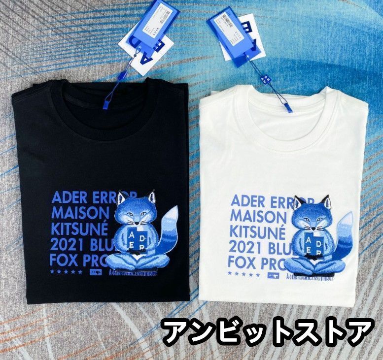 ADERERRORアーダーエラー x メゾンキツネ コラボTシャツ 男女兼用 #25662 - メルカリ