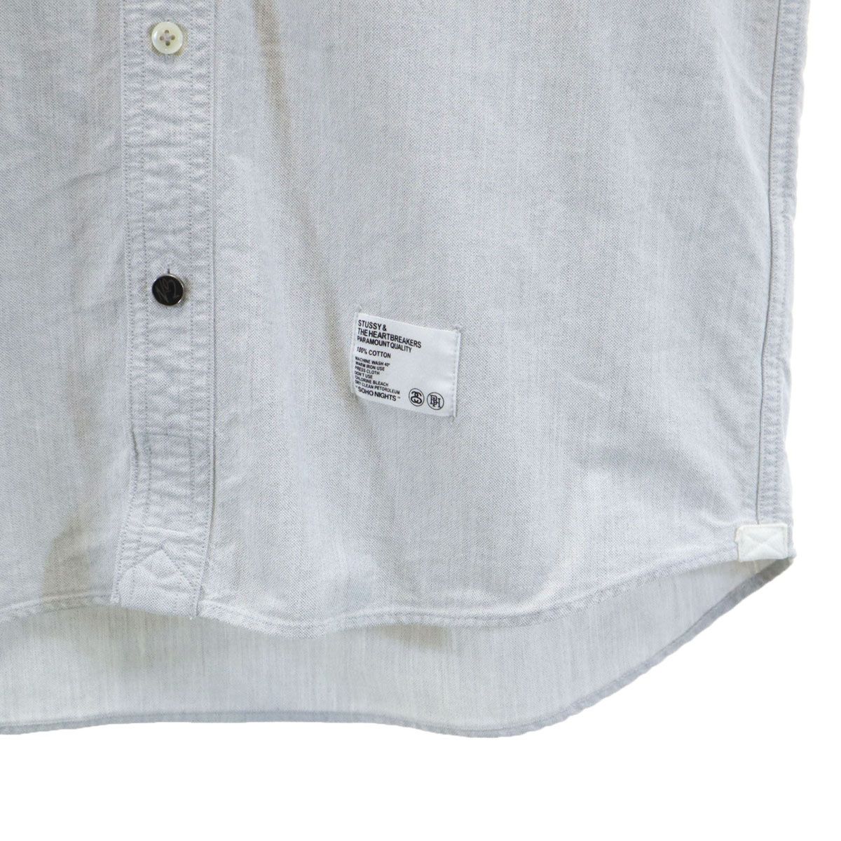 STUSSY ステューシー ザ ハートブレイカーズ コラボ 長袖 ボタンダウン 