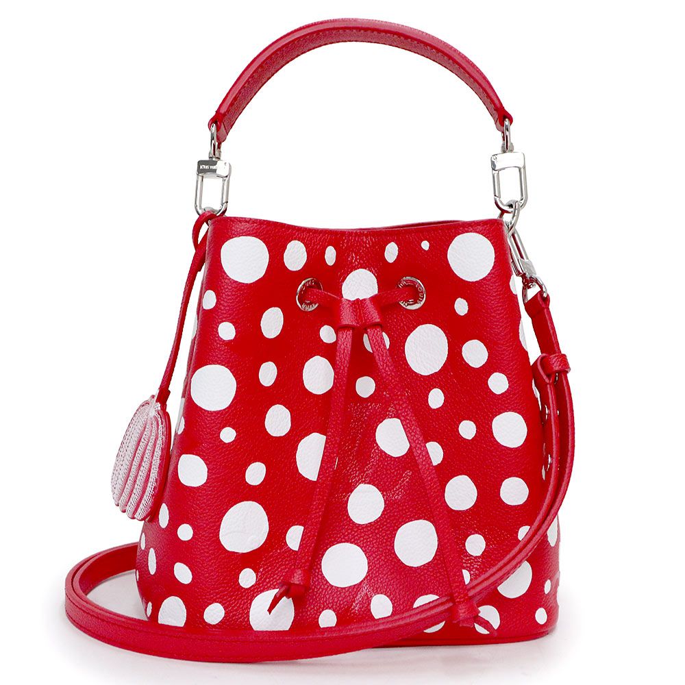 （新品・未使用品）ルイ ヴィトン LOUIS VUITTON 草間彌生 ヤヨイ クサマ コラボ LV×YK ネオノエ BB 2Way ショルダー ハンドバッグ 斜め掛け モノグラムアンプラント レザー レッド 赤 シルバー金具 M46413 ルイ ヴィトン 草間彌生 ヤヨイ クサマ コラボ LV×YK ネオノエ BB 2Way