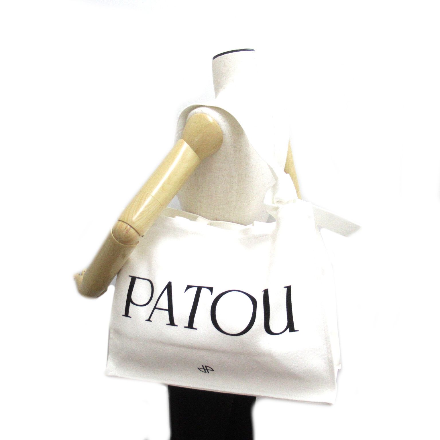 patou ホワイトトートバッグショルダーバッグ