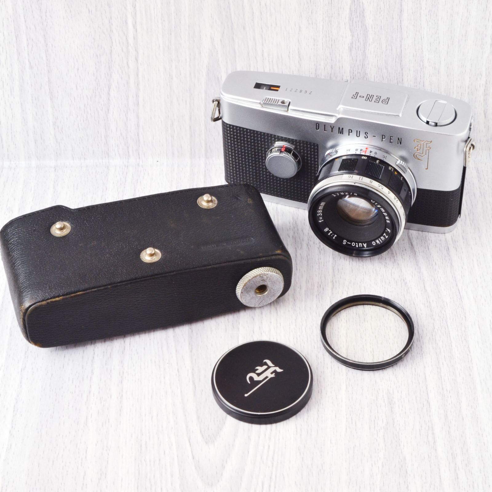 ☆お求めやすく価格改定☆ 極美品 OLYMPUS PEN F + 38mm f1.8 単焦点