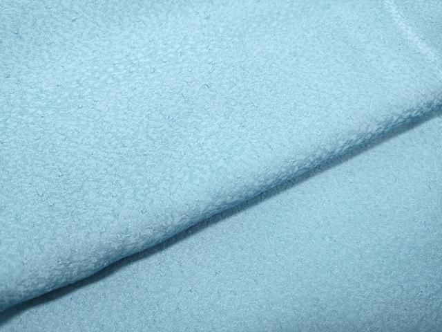 平和屋着物○上質な色無地 紋意匠 ヘブンリーブルー色 正絹 逸品