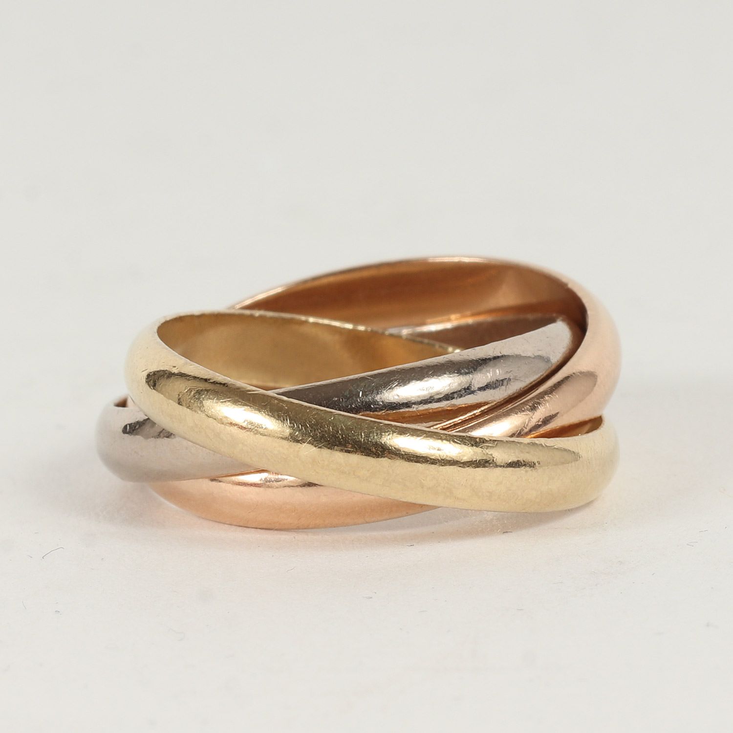 Cartier カルティエ リング サイズ:59 トリニティ リング K18YG K18WG