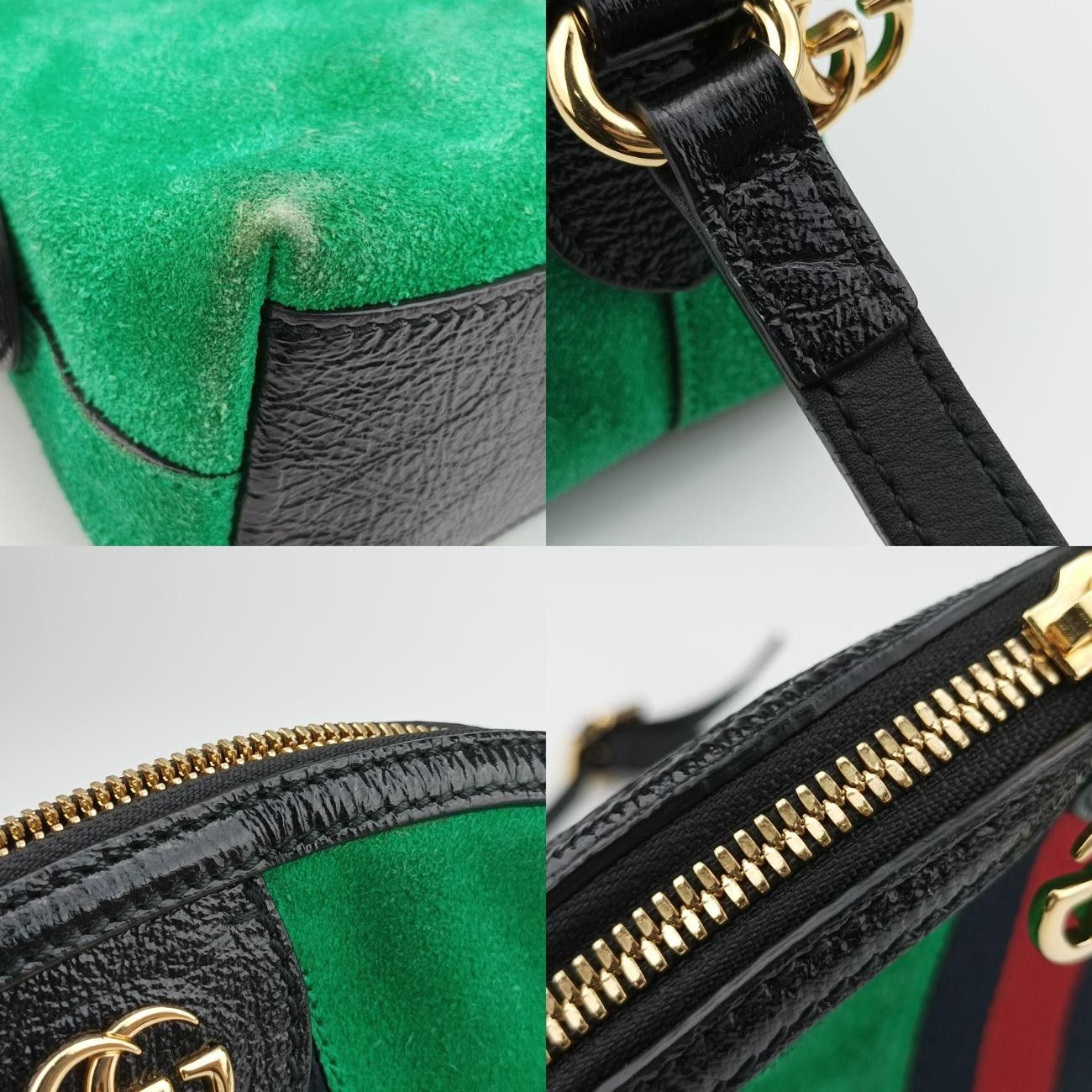 グッチGucciオフィディア グリーン×レッド×ブラック スエード 499621 G023571545 WWW_MORNINGWALKER_COM