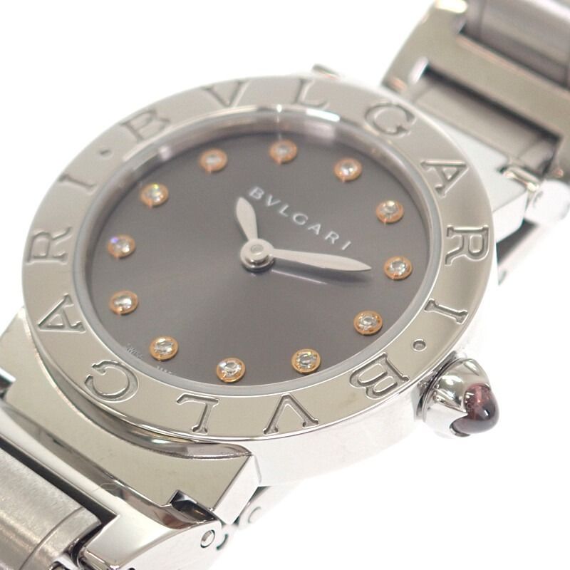 クオーツ グレー文字盤